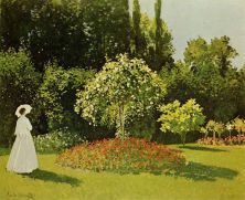Haga click para ver la imagen ampliada lady in a garden 1867.jpg